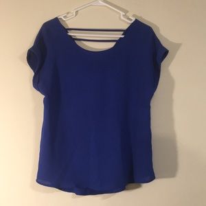 Royal blue blouse